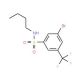 N-Butyl 3-bromo-5-(trifluoromethyl)benzenesulfonamide (CAS 1020252-83-8) - chemical structure image