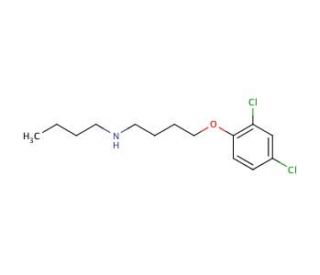 N-Butyl-4-(2,4-dichlorophenoxy)-1-butanamine - chemical structure image