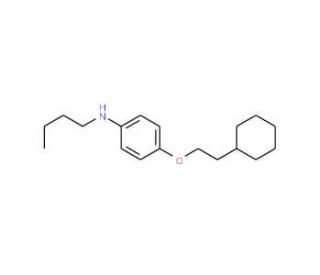N-Butyl-4-(2-cyclohexylethoxy)aniline - chemical structure image