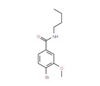 N-Butyl 4-Bromo-3-methoxybenzamide (CAS 1065074-09-0) - chemical structure image