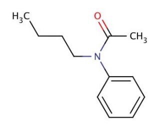 N-butyl acetylaniline (CAS 91-49-6) - chemical structure image