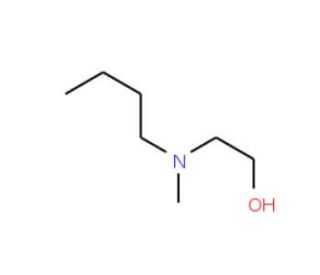 N-Butyl-N-methylethanolamine (CAS 2893-48-3) - chemical structure image