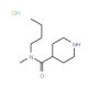 N-butyl-N-methylpiperidine-4-carboxamide hydrochloride - chemical structure image