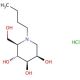 N-Butyldeoxymannojirimycin HCl (CAS 155501-85-2) - chemical structure image