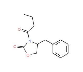 N-Butyryl-4-(S)-phenylmethyl-2-oxazolidinone (CAS 112459-79-7) - chemical structure image