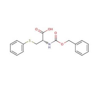 N-Carbobenzyloxy-3-phenylthio-L-alanine (CAS 159453-24-4) - chemical structure image
