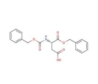 N-Carbobenzyloxy-L-aspartic Acid 1-Benzyl Ester (CAS 4779-31-1) - chemical structure image