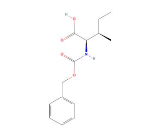 N-Cbz-D-isoleucine (CAS 28862-89-7) - chemical structure image