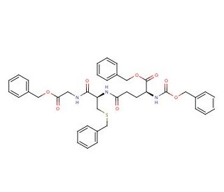 N-Cbz-O-Bzl-L-Glu-S-Bzl-L-Cys-Gly-OBzl - chemical structure image
