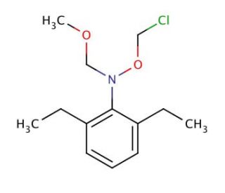 N-(chloromethoxy)-2,6-diethyl-N-(methoxymethyl)benzenamine - chemical structure image