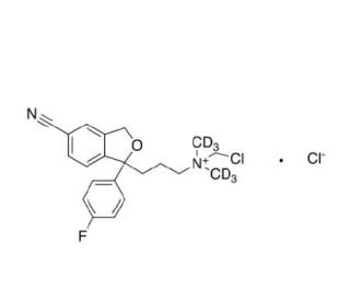 N-Chloromethyl Citalopram-d6 Chloride - chemical structure image