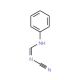 N-Cyano-N′-phenylformamidine (CAS 59425-37-5) - chemical structure image