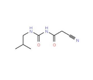 N-Cyanoacetyl-N&prime;-isobutylurea (CAS 59341-75-2) - chemical structure image