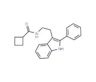 N-Cyclobutanecarbonyl-2-phenyltryptamine - chemical structure image