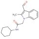 N-Cyclohexyl-2-(3-formyl-2-methyl-indol-1-yl)-acetamide (CAS 436096-87-6) - chemical structure image