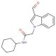 N-Cyclohexyl-2-(3-formyl-indol-1-yl)-acetamide (CAS 592546-44-6) - chemical structure image