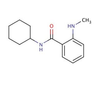 N-Cyclohexyl-2-(methylamino)benzamide - chemical structure image