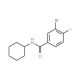 N-Cyclohexyl 3-bromo-4-fluorobenzamide (CAS 1065074-00-1) - chemical structure image