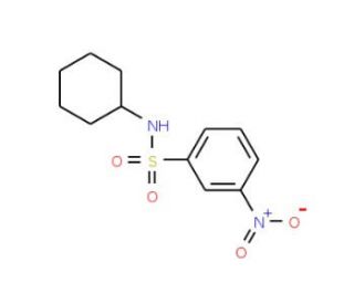 N-Cyclohexyl 3-nitrobenzenesulfonamide (CAS 93125-79-2) - chemical structure image