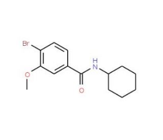 N-Cyclohexyl 4-bromo-3-methoxybenzamide (CAS 1072944-40-1) - chemical structure image