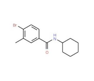 N-Cyclohexyl-4-bromo-3-methylbenzamide (CAS 1020252-80-5) - chemical structure image