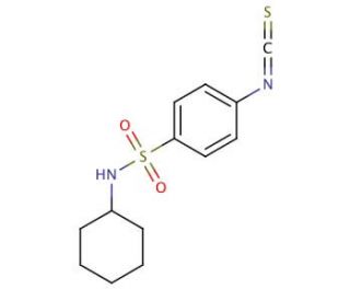 N-Cyclohexyl-4-isothiocyanatobenzenesulfonamide - chemical structure image
