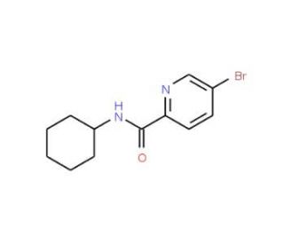 N-Cyclohexyl 5-bromopicolinamide (CAS 951885-08-8) - chemical structure image