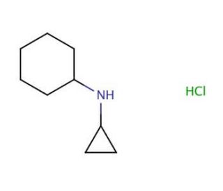N-Cyclohexyl-N-cyclopropylamine hydrochloride - chemical structure image