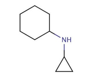 N-cyclohexyl-N-cyclopropylamine - chemical structure image