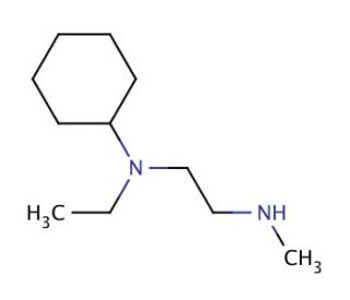 N-Cyclohexyl-N-ethyl-N&prime;-methylethane-1,2-diamine - chemical structure image