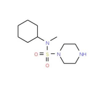 N-cyclohexyl-N-methylpiperazine-1-sulfonamide - chemical structure image