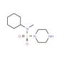 N-cyclohexyl-N-methylpiperazine-1-sulfonamide - chemical structure image