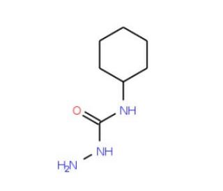 N-cyclohexylhydrazinecarboxamide (CAS 52662-76-7) - chemical structure image