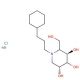 N-Cyclohexylpropyl Deoxynojirimycin, Hydrochloride (CAS 1221793-31-2) - chemical structure image