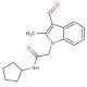 N-Cyclopentyl-2-(3-formyl-2-methyl-indol-1-yl)-acetamide - chemical structure image