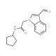 N-Cyclopentyl-2-(3-formyl-indol-1-yl)-acetamide (CAS 431981-28-1) - chemical structure image