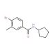 N-Cyclopentyl 4-bromo-3-methylbenzamide (CAS 1020252-78-1) - chemical structure image
