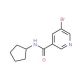 N-Cyclopentyl 5-bromonicotinamide (CAS 302953-16-8) - chemical structure image