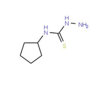 N-cyclopentylhydrazinecarbothioamide - chemical structure image