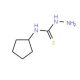 N-cyclopentylhydrazinecarbothioamide - chemical structure image
