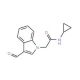 N-Cyclopropyl-2-(3-formyl-indol-1-yl)-acetamide (CAS 530121-56-3) - chemical structure image