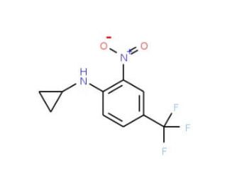 N-Cyclopropyl-2-nitro-4-trifluoromethylaniline (CAS 887351-41-9) - chemical structure image