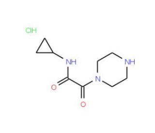 N-cyclopropyl-2-oxo-2-(piperazin-1-yl)acetamide hydrochloride - chemical structure image