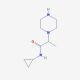 N-cyclopropyl-2-piperazin-1-ylpropanamide - chemical structure image