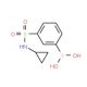 N-Cyclopropyl 3-boronobenzenesulfonamide (CAS 913835-28-6) - chemical structure image