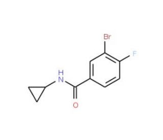 N-Cyclopropyl 3-bromo-4-fluorobenzamide (CAS 639858-63-2) - chemical structure image