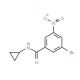 N-Cyclopropyl 3-bromo-5-nitrobenzamide (CAS 941294-17-3) - chemical structure image