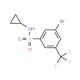 N-Cyclopropyl 3-bromo-5-trifluoromethylbenzenesulfonamide (CAS 951884-61-0) - chemical structure image