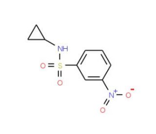 N-Cyclopropyl 3-nitrobenzenesulfonamide (CAS 401589-92-2) - chemical structure image