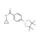 N-(Cyclopropyl)-4-(4,4,5,5-tetramethyl-1,3,2-dioxaborolan-2-yl)benzamide (CAS 827614-68-6) - chemical structure image